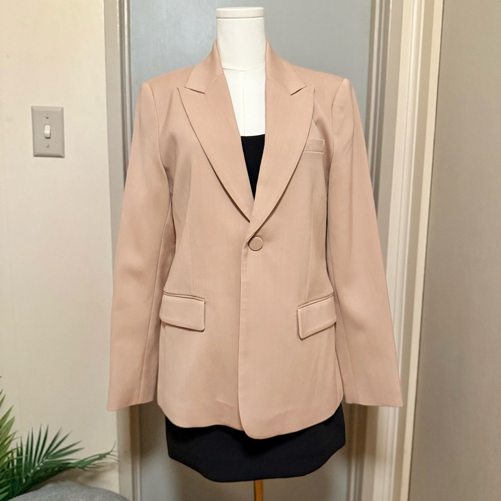 A.L.C Brandon Single-Button Peak-Lapel Blazer
